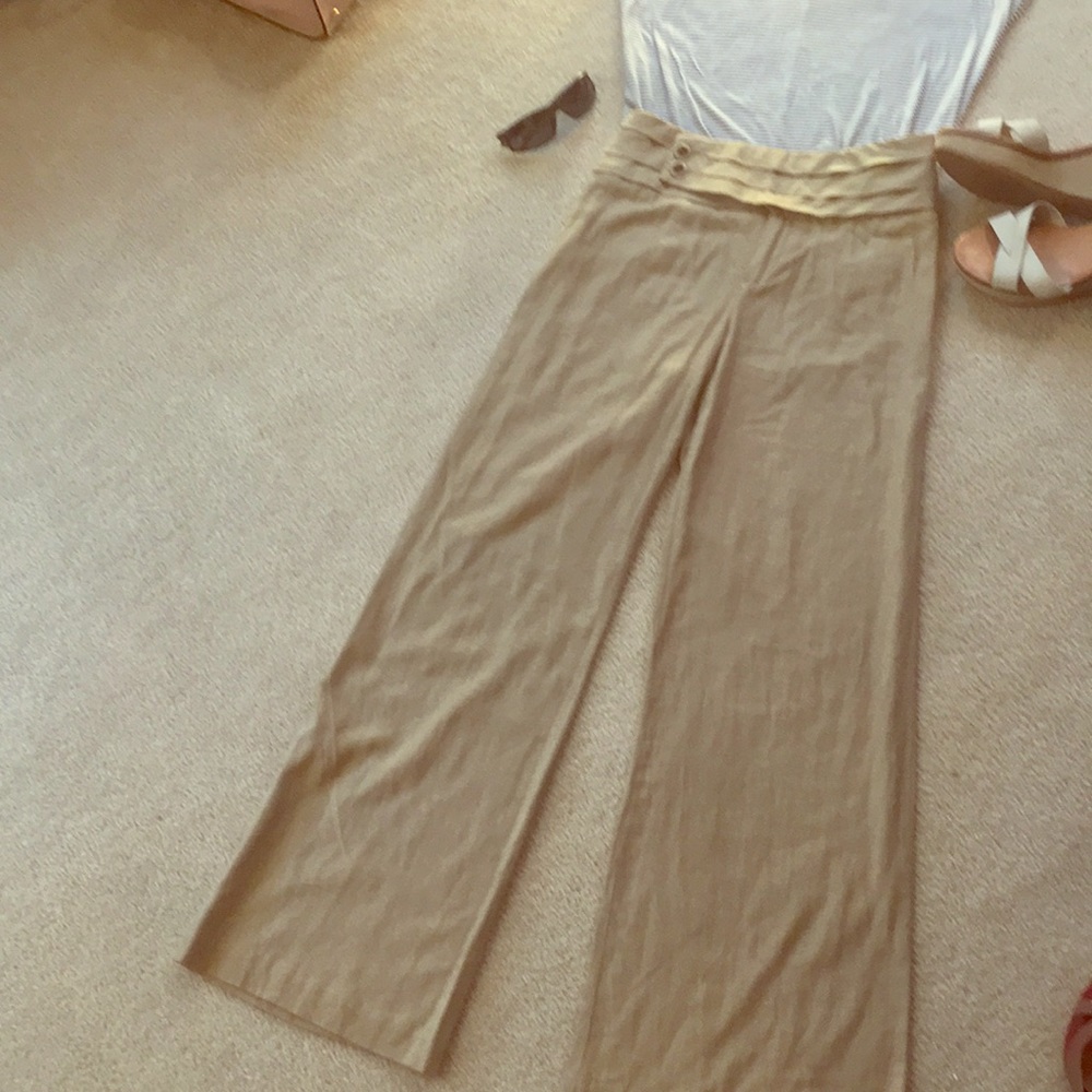 Beautiful Linen  wide leg trousers